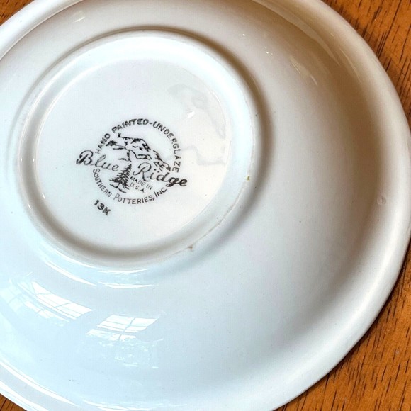 BLUE RIDGE Southern Potteries Fruit Bowl SPRAY PATTERN 1940s USA - Picture 6 of 8